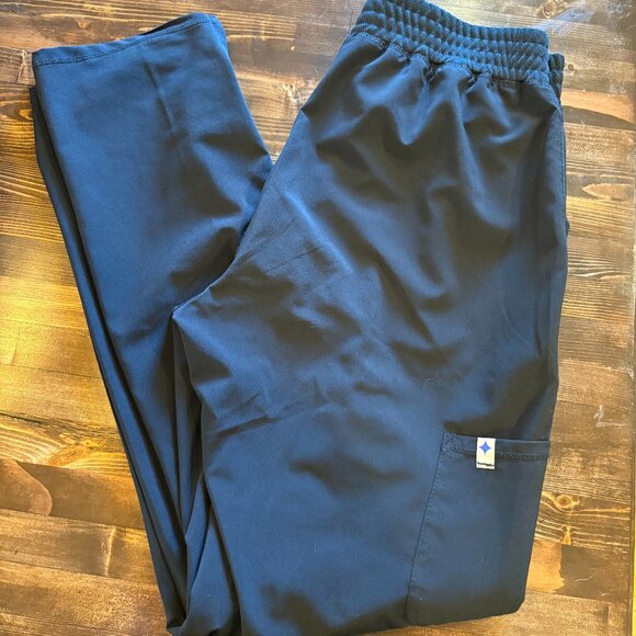 Scrubstar black straight leg scrub pants, black size small - Picture 1 of 3